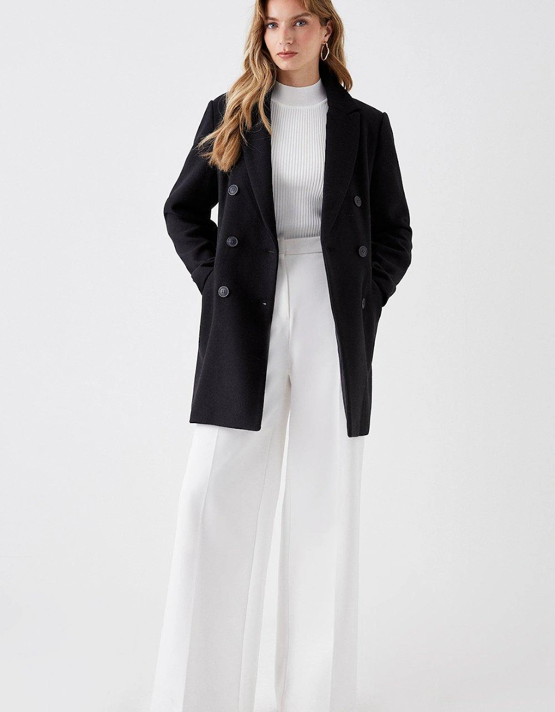 Wool Double Breasted Midi Coat, 5 of 4