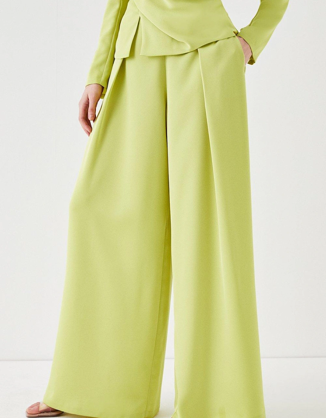 Satin Wide Leg Trouser