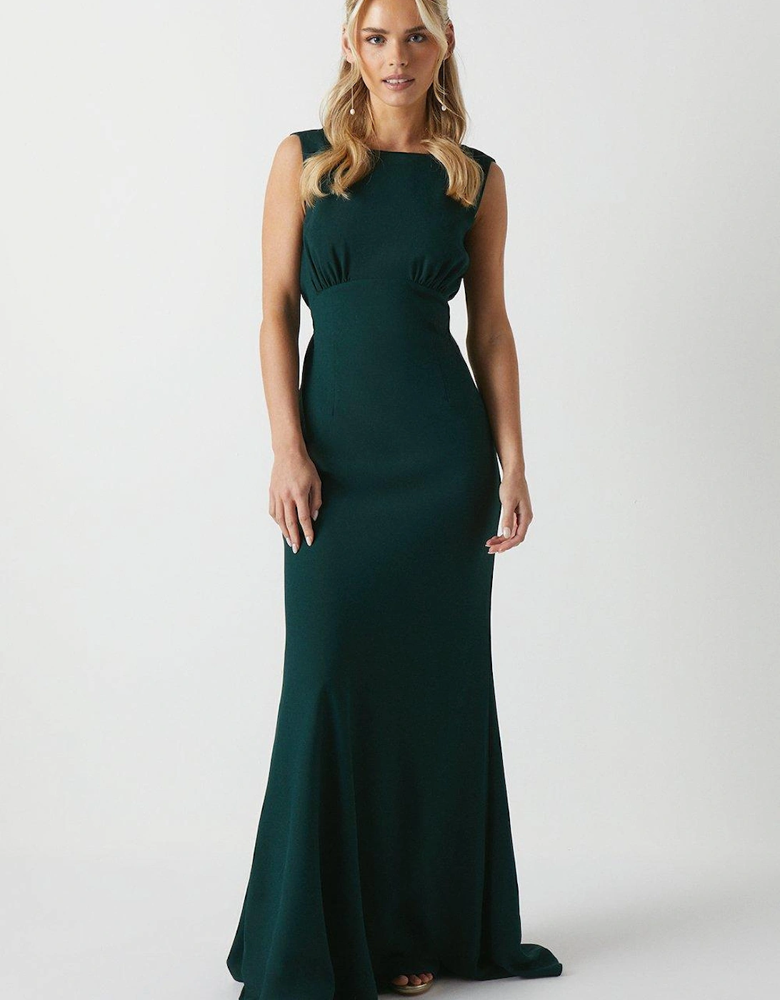 Petite Cowl Back Fishtail Bridesmaids Maxi Dress, 5 of 4