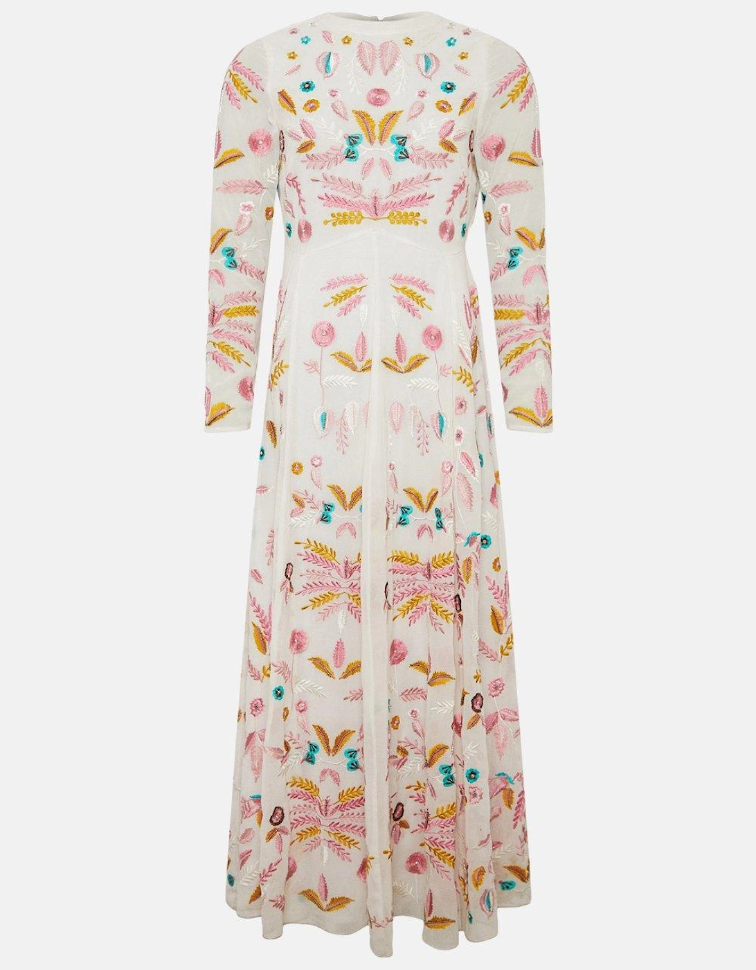 Statement Embroidered Maxi Dress