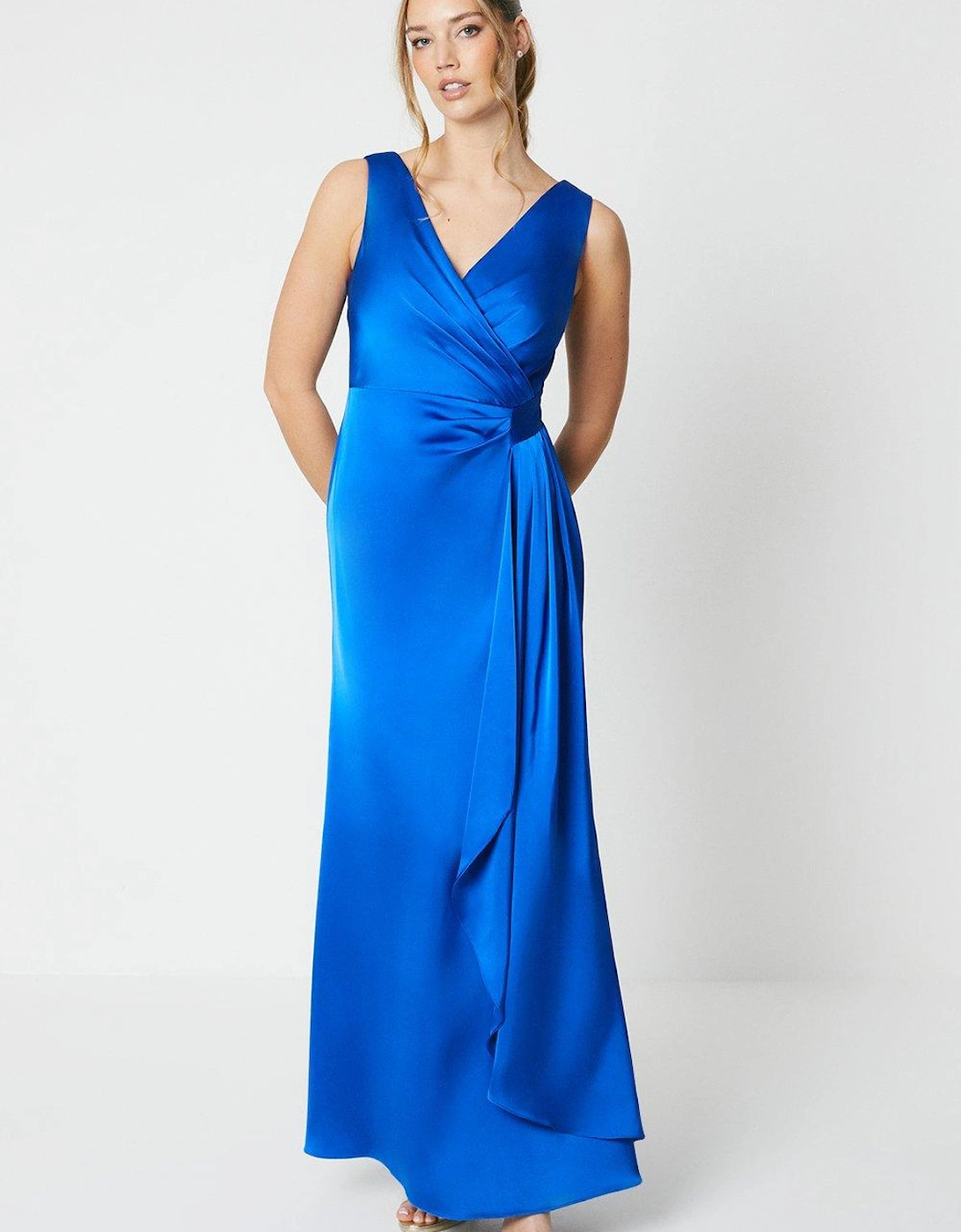 Wrap Front Waist Detail Gown, 6 of 5