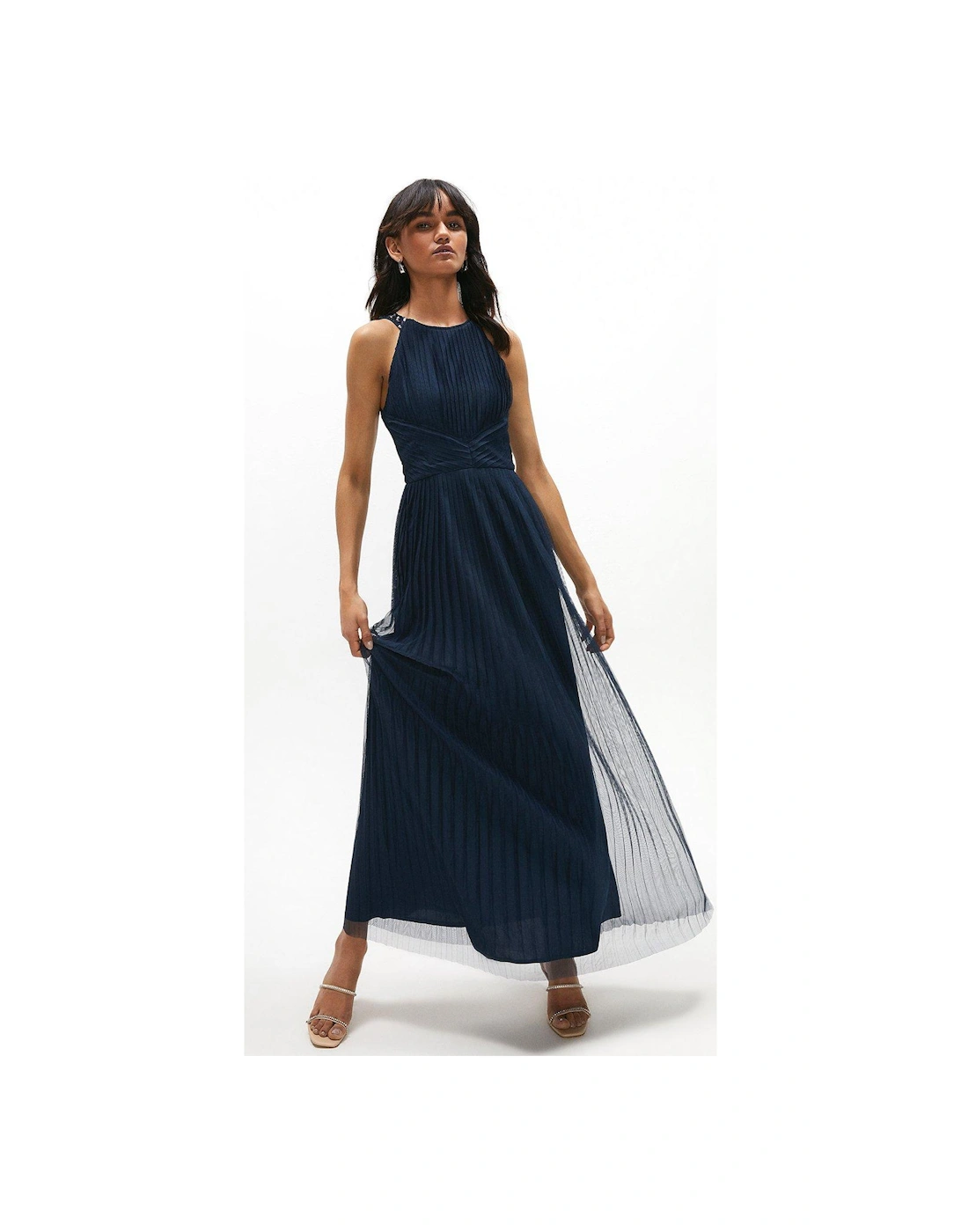 All Over Pleated Bridesmaid Maxi Dress, 5 of 4