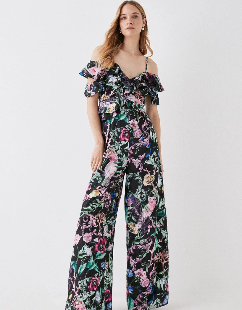 The Collector Frill Top Wide Leg Jumpsuit