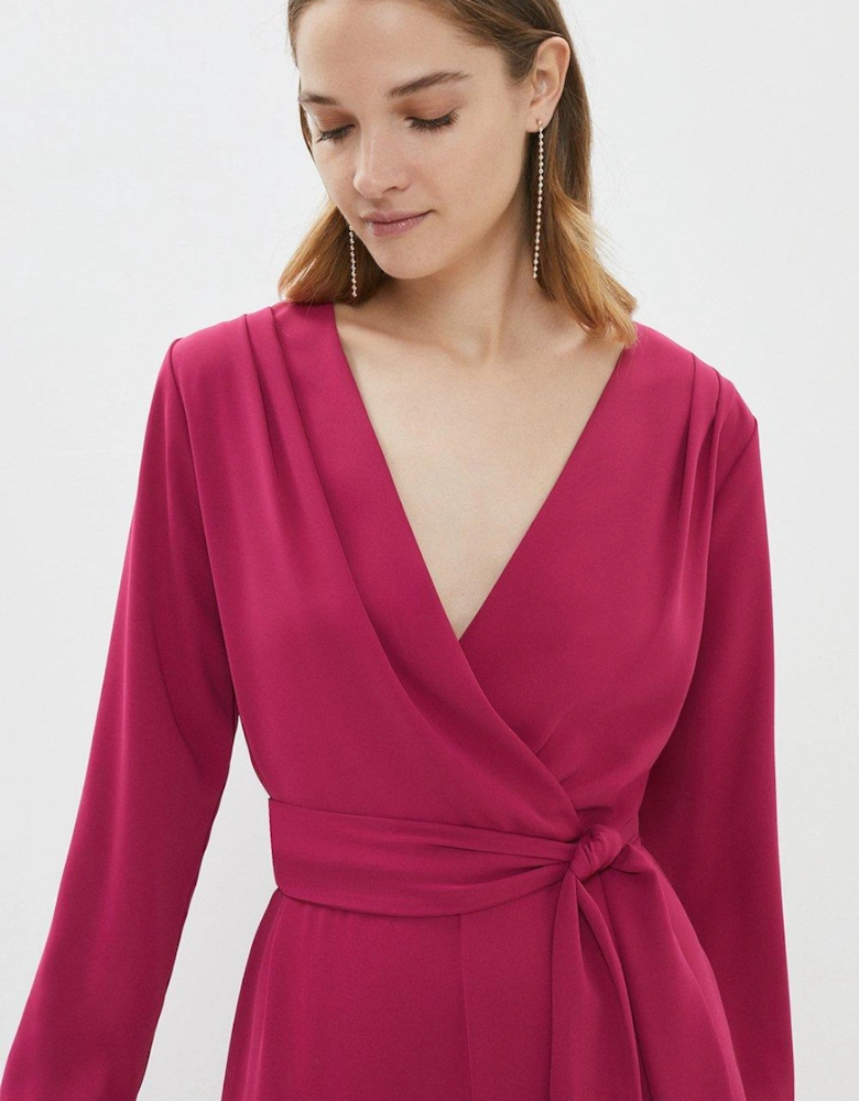 Drape Wrap Jumpsuit