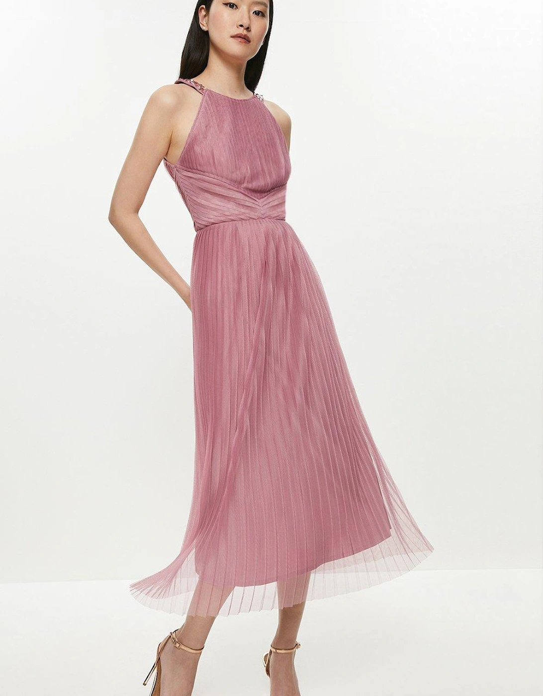 All Over Pleated Midi Dress, 5 of 4