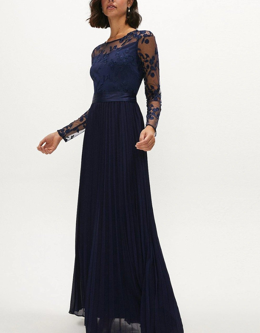 Embroidered Long Sleeve Maxi Dress, 5 of 4