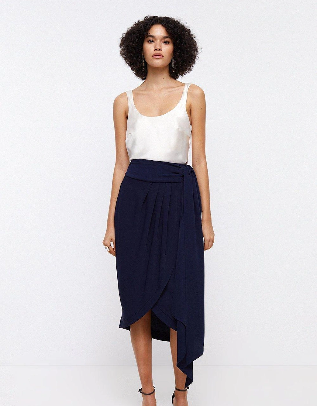 Wrap Drape Midi Skirt, 5 of 4