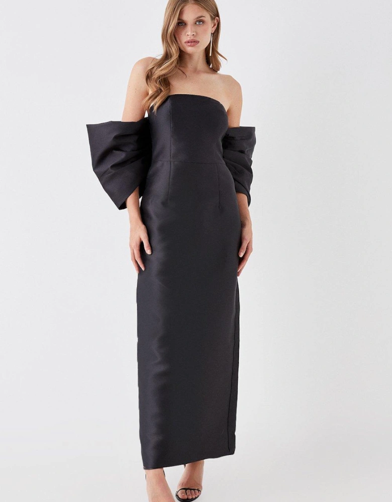 Detachable Shrug Multiway Twill Gown