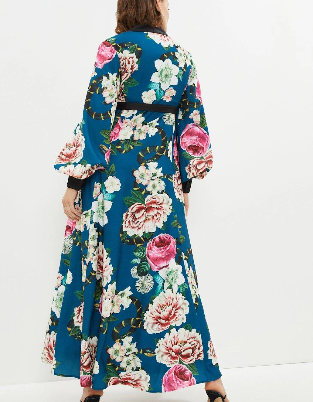 Alexandra Gallagher Maxi Dress With Plunge Neck