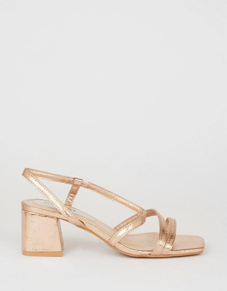 Tandy Low Block Strappy Heels