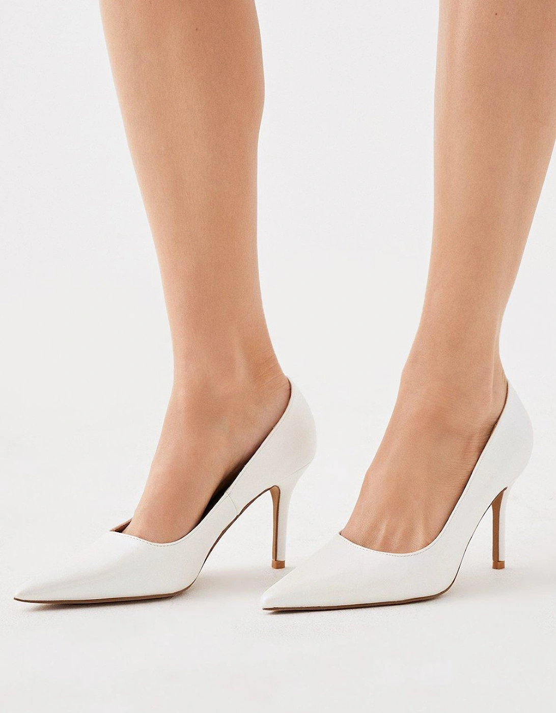 Plain Medium Heel Pointed Court Shoes, 5 of 4