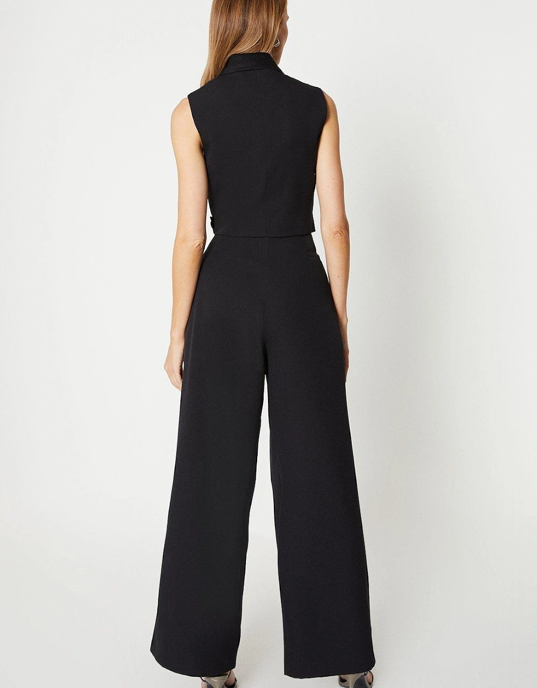 Straight Leg Pleat Front Trouser