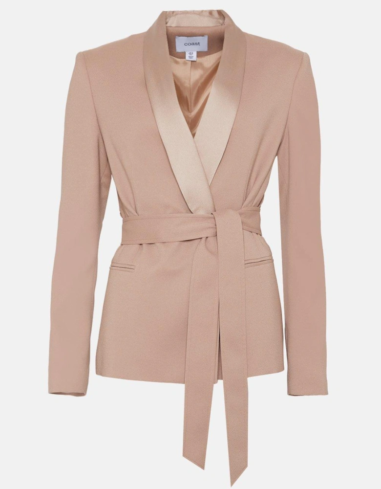 Premium Double Breasted Belted Blazer
