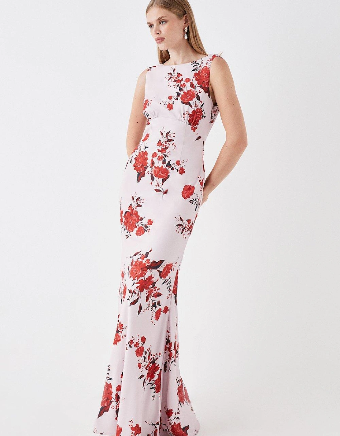 Sophie Habboo Cowl Back Satin Maxi Dress, 5 of 4