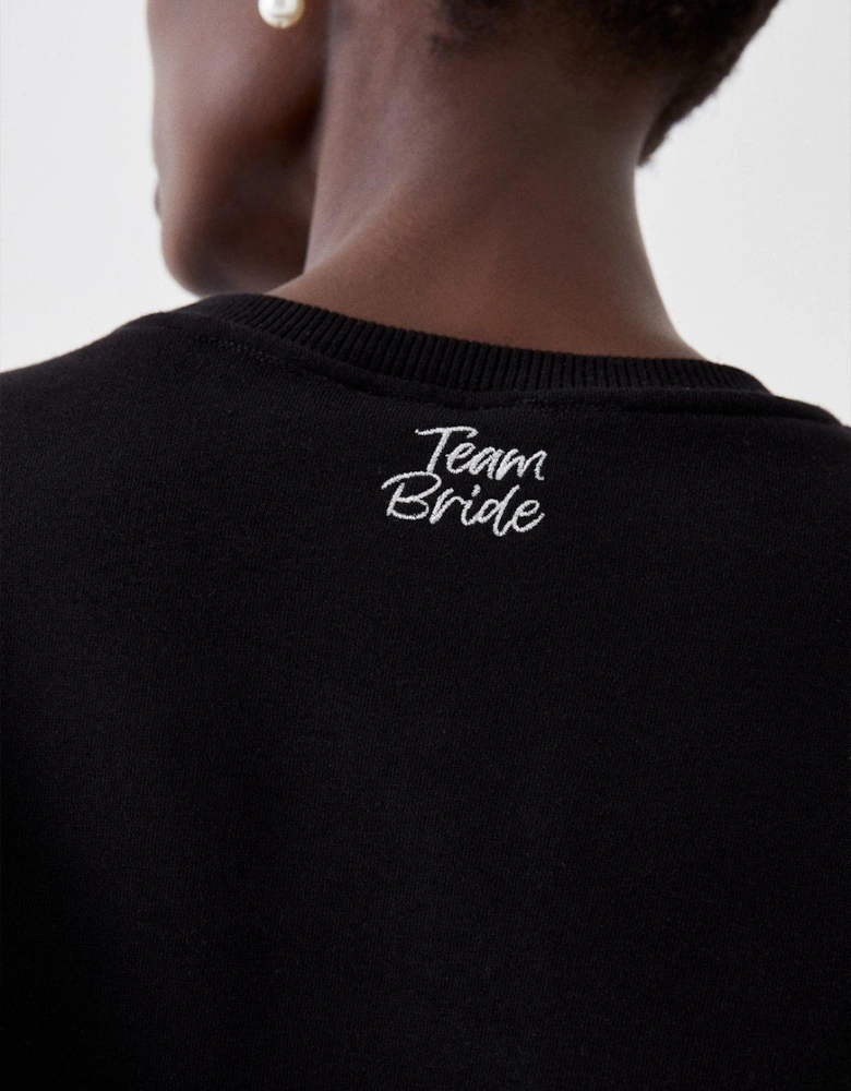 Team Bride Embroidered Sweatshirt