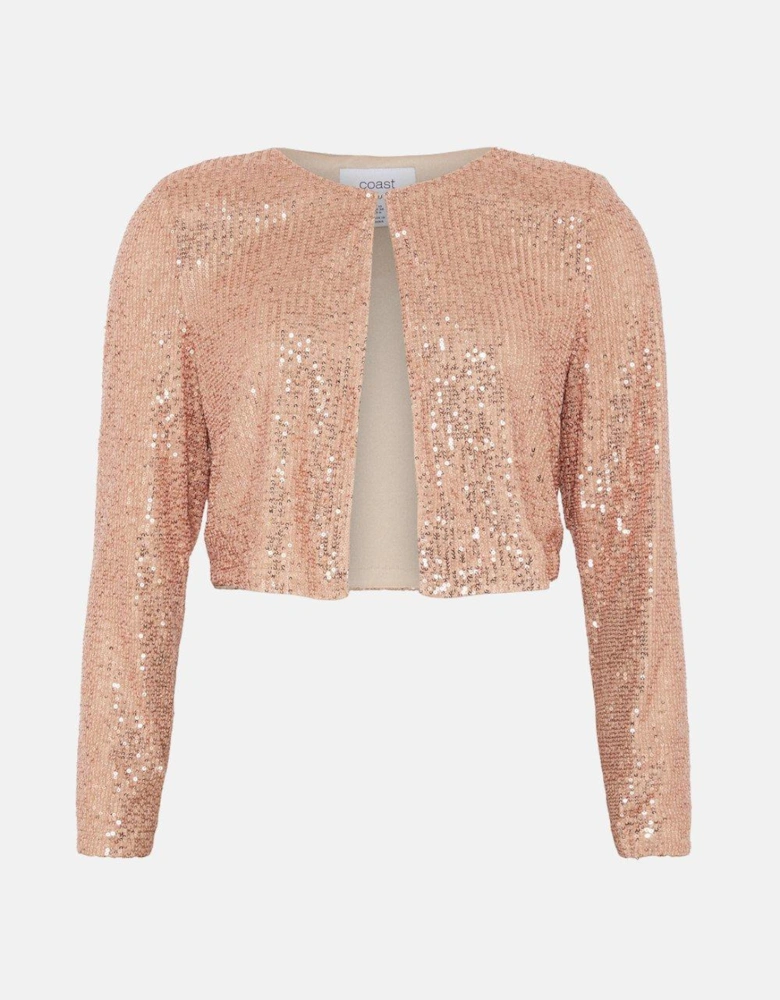 Sequin Edge To Edge Jacket