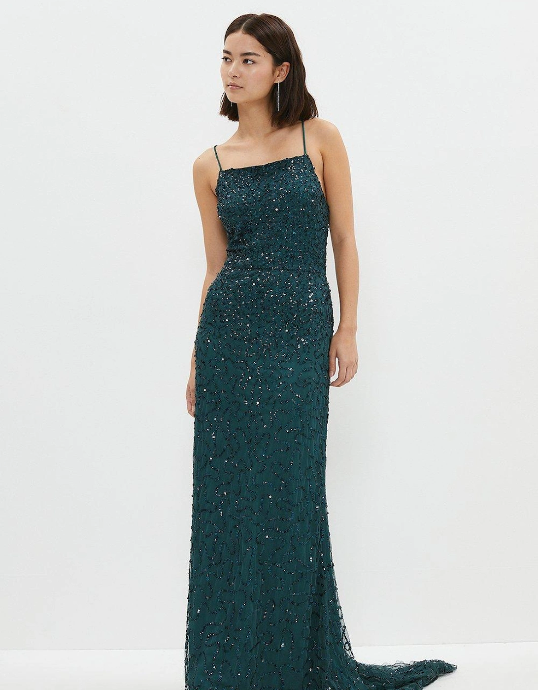 Petite All Over Sequin Maxi Dress, 5 of 4