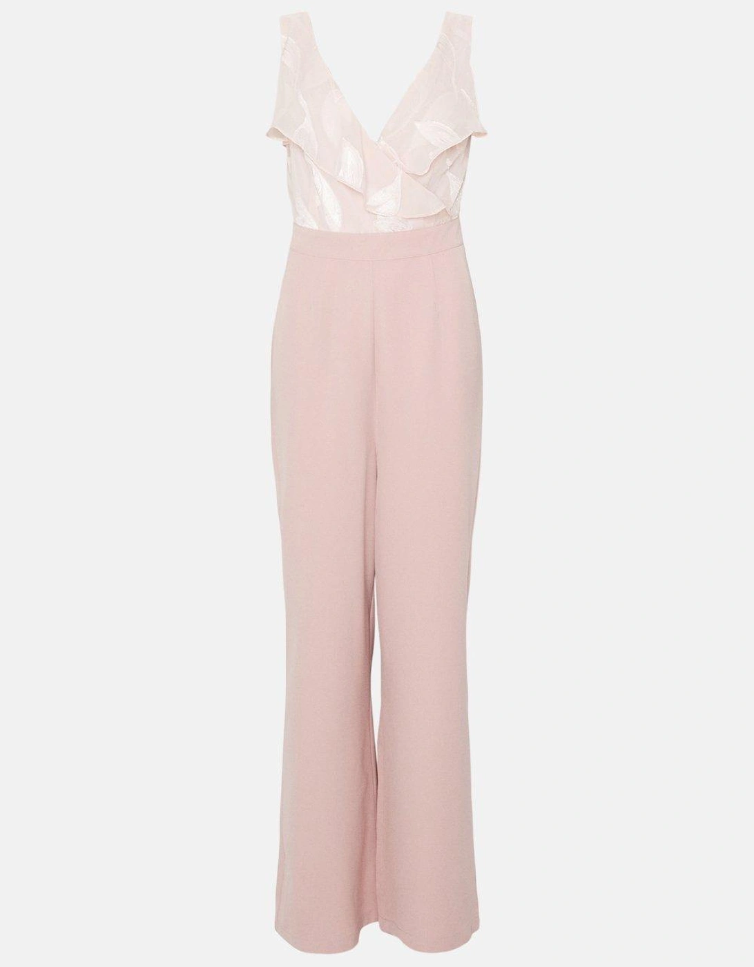 Jumpsuit With Wrap Frill Top