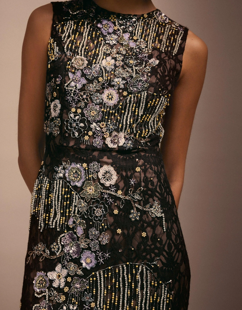 Julie Kuyath Lace Dress With Embellishment