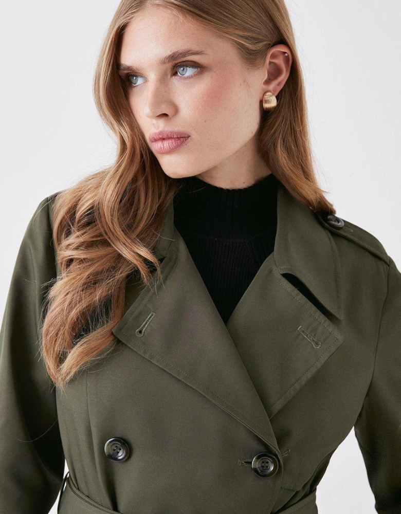Pleated Trench Coat