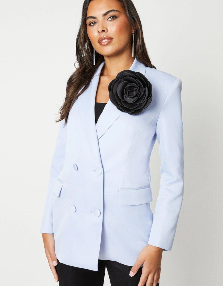 Corsage Double Breasted Blazer