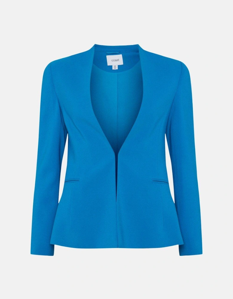 Premium Collarless Fitted Blazer