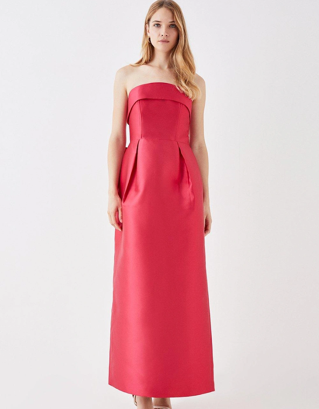 Statement Bow Back Bardot Gown