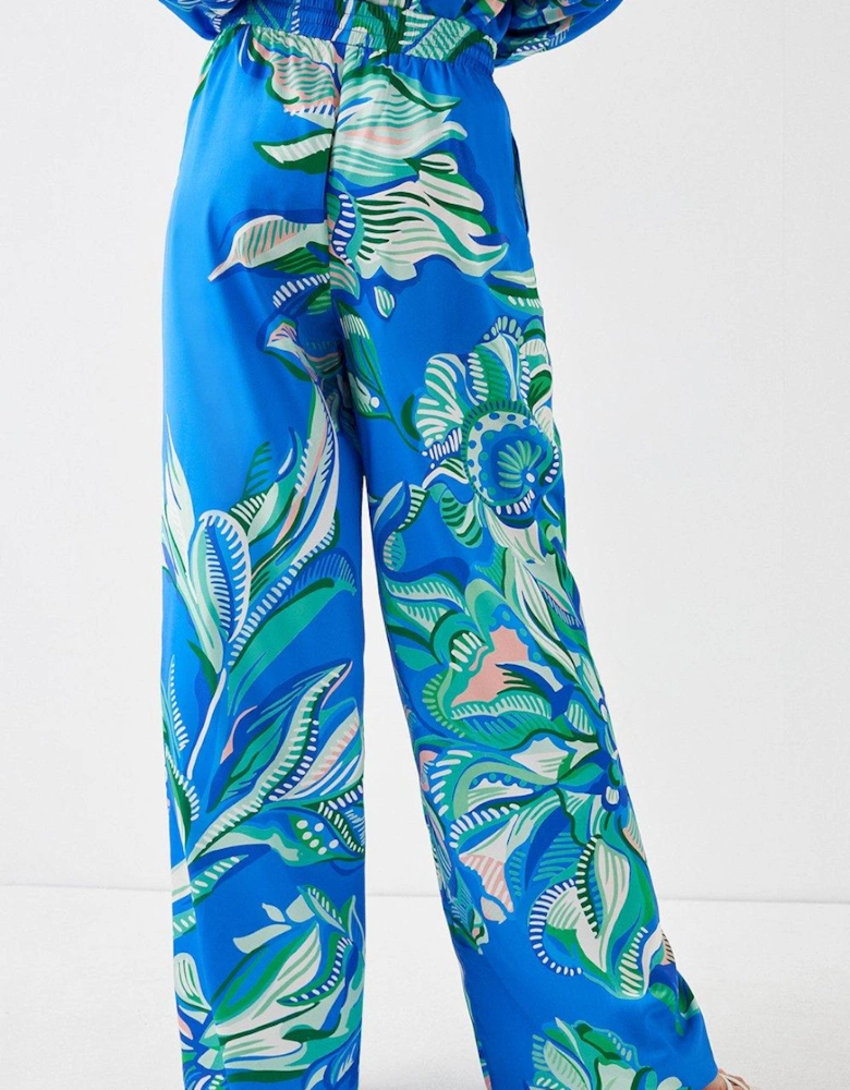 Alexandra Farmer Oversized Floral Wide Leg Trouser