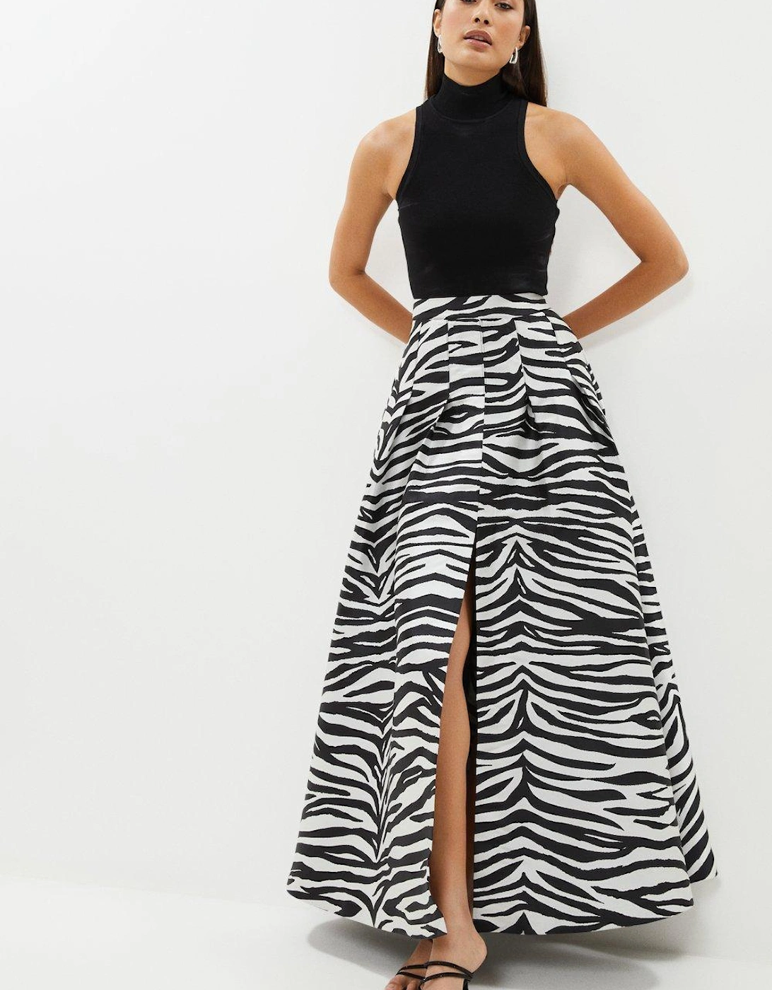 Zebra Jacquard Maxi Skirt, 5 of 4