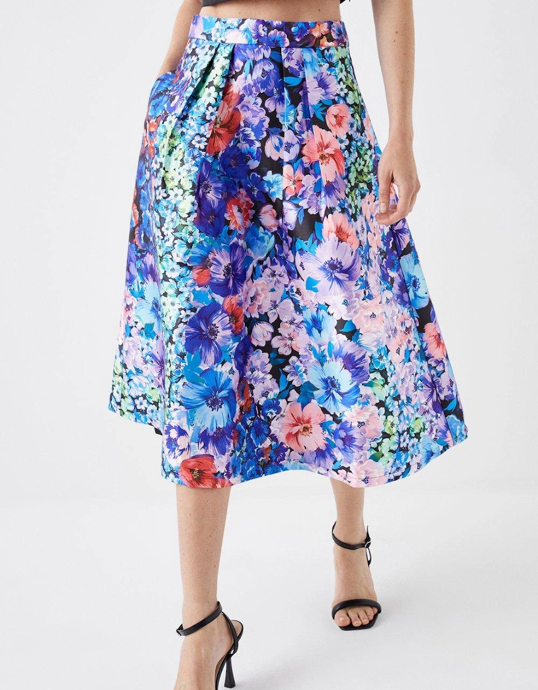 Petite Mesilita Twill Midi Skirt