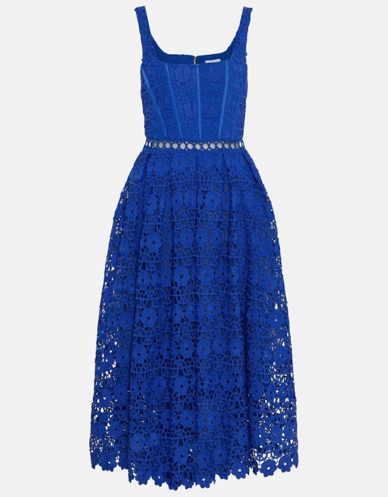 Lace Dress With Square Neck