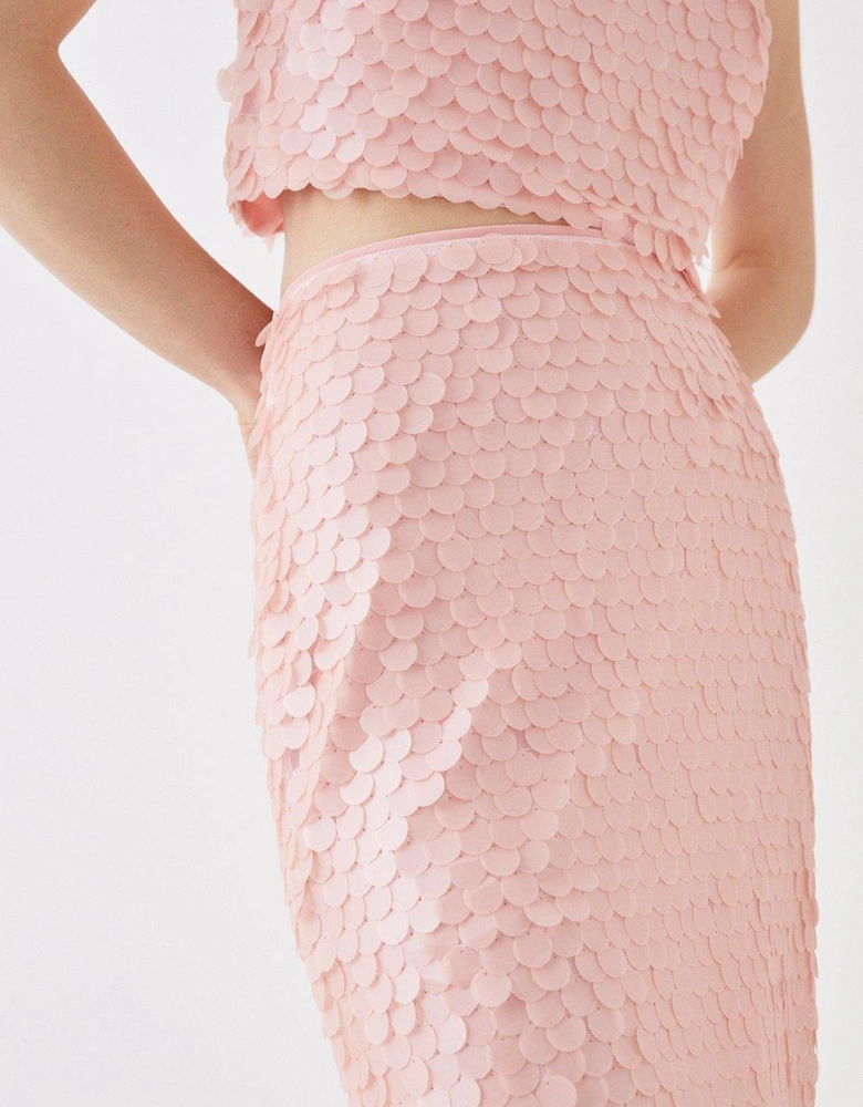 The Collector Sequin Midi Skirt