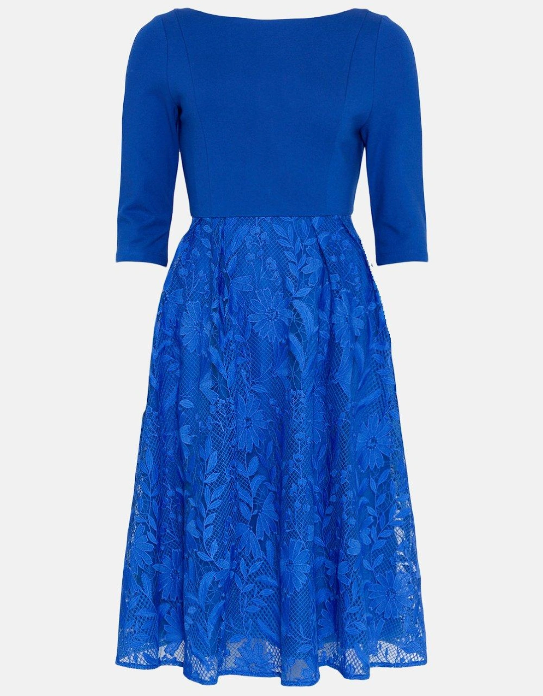 2 In 1 Embroidered Skirt Midi Dress