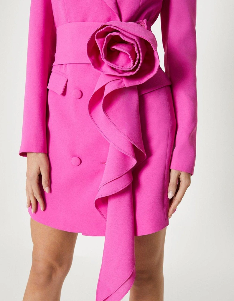 Rose Belted Blazer Dress