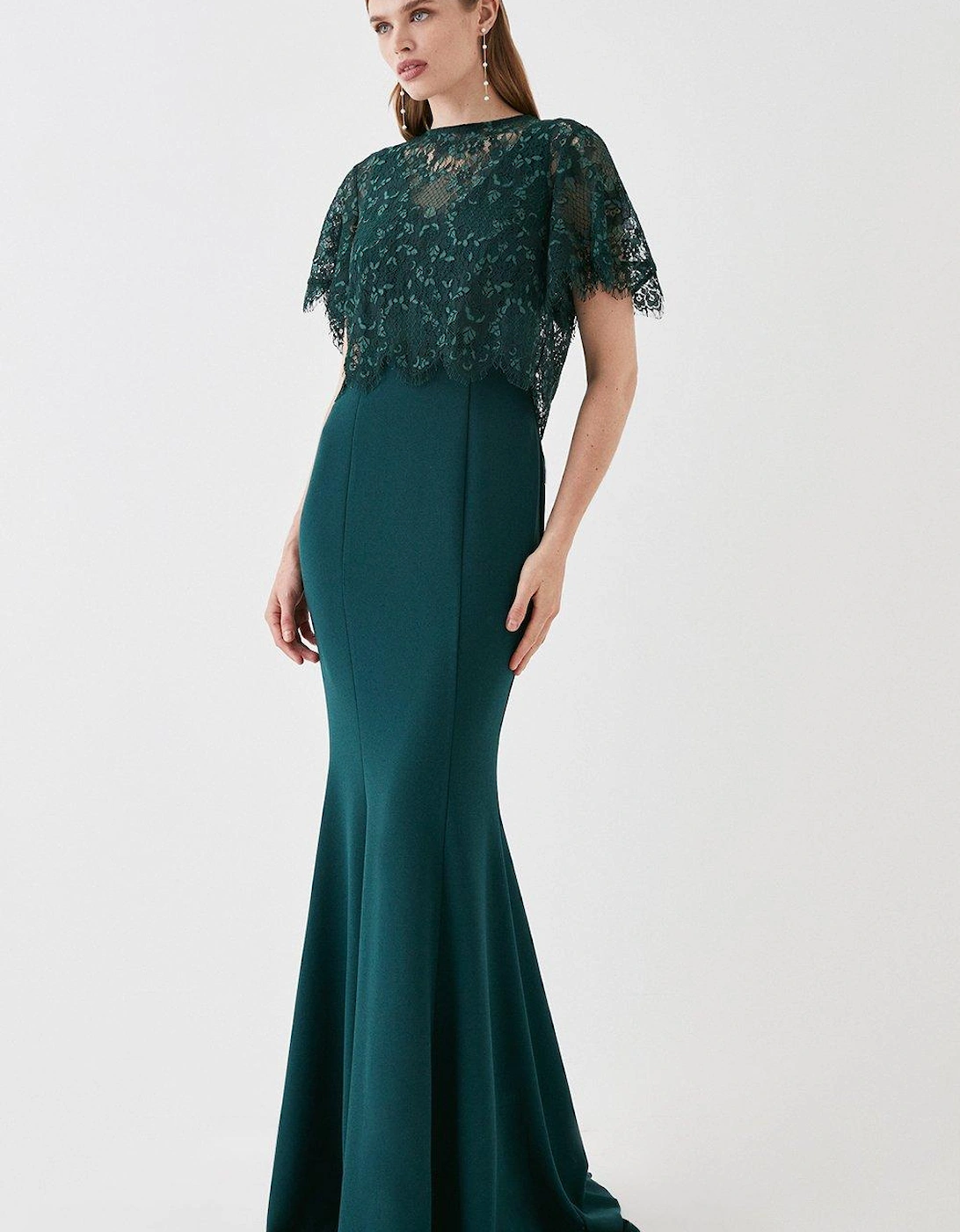Removable Lace Top Two In One Bridesmaids Dress, 6 of 5