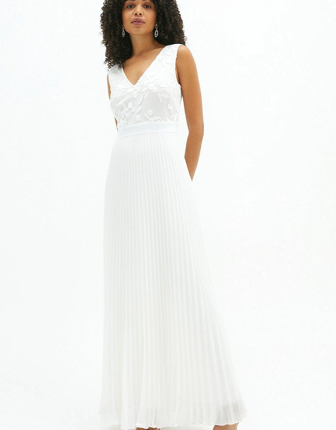 V Neck Embroidered Maxi Dress, 5 of 4