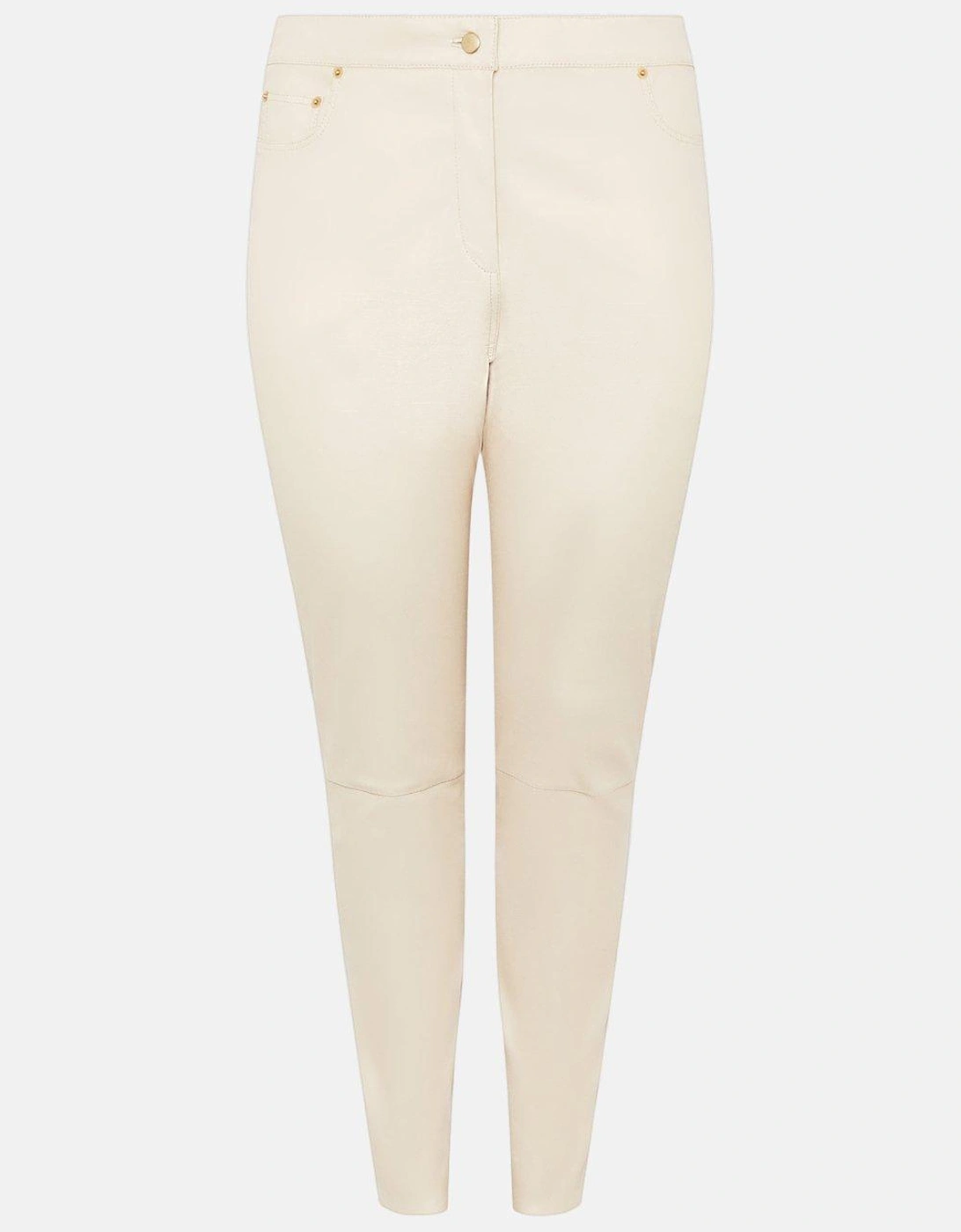 Stretch Leather 5 Pocket Trousers