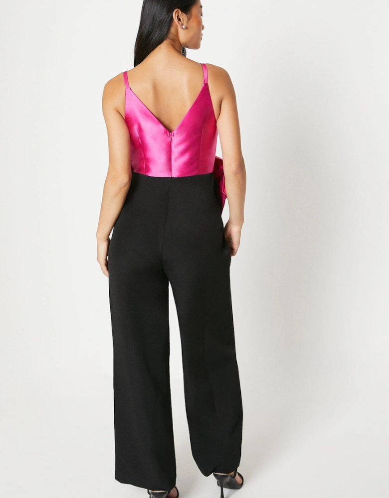 Petite Wrap Front Cami Jumpsuit