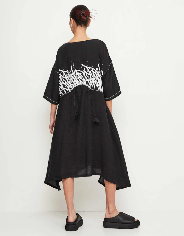 Linen Printed Dress