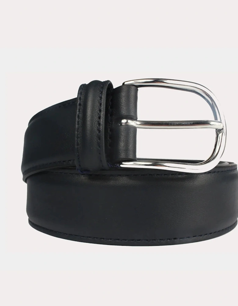 Andersons Leather Belt - Navy Smooth