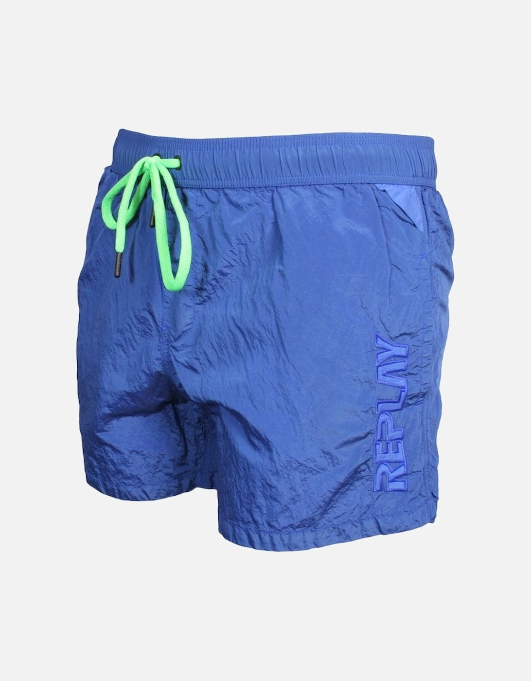Luxe Side Tonal Logo Swim Shorts, Blue, 4 of 3