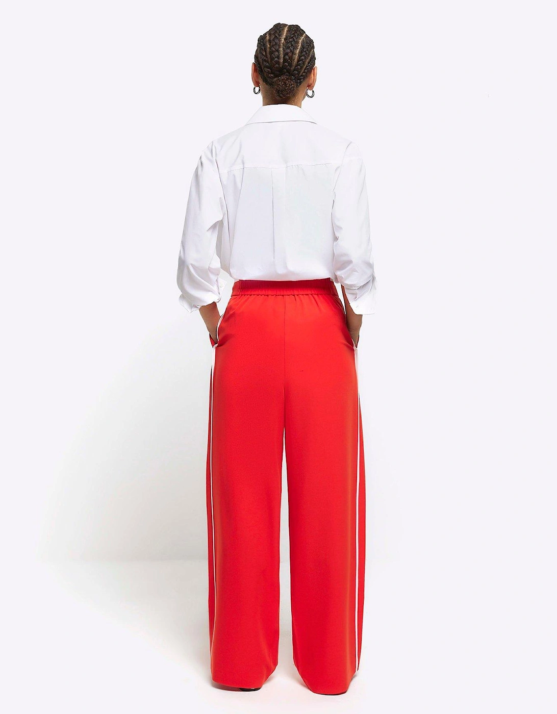 Side Stripe Trouser - Red