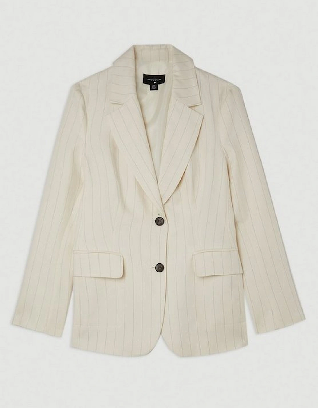 The Founder Striped Single Breasted Blazer