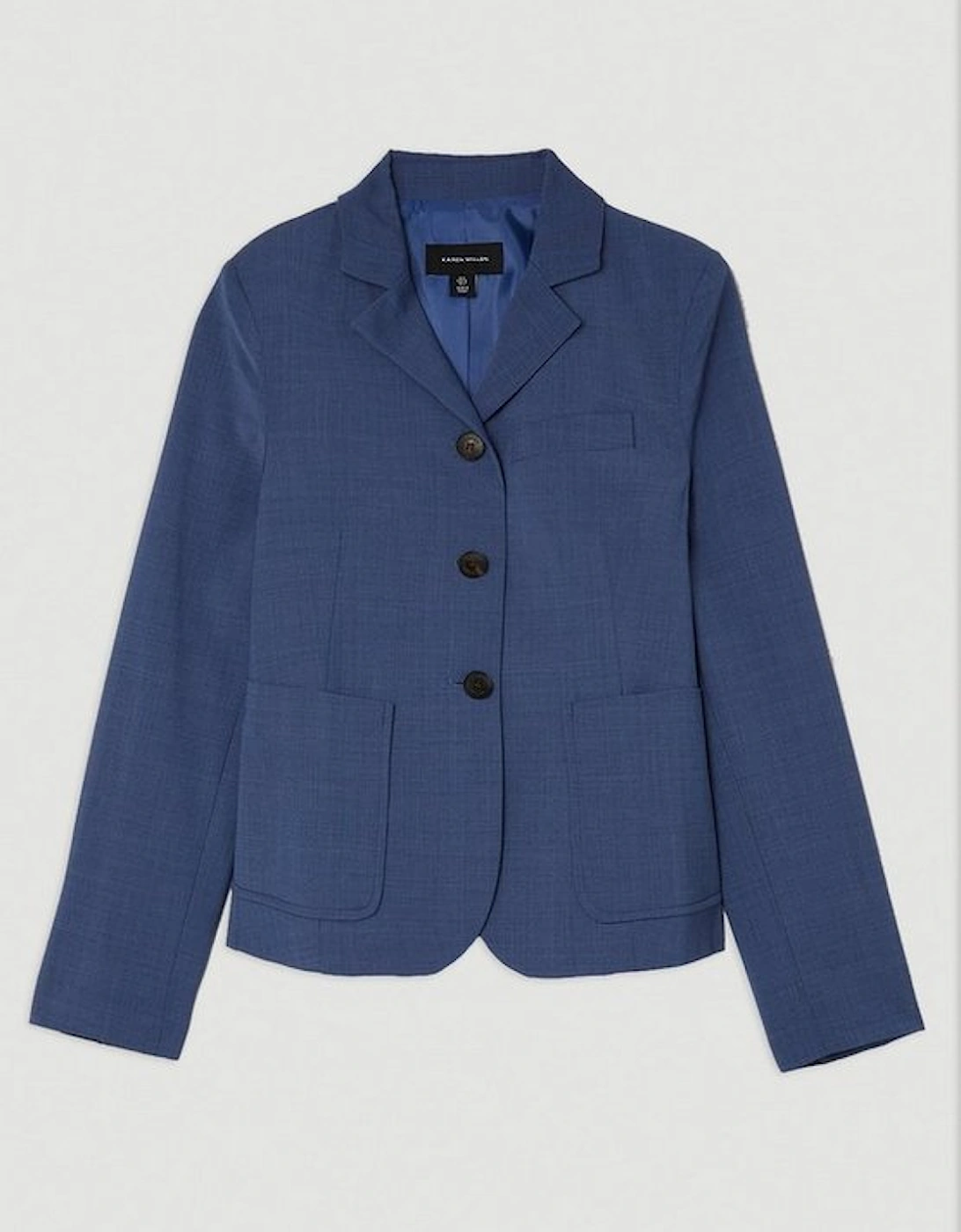The Founder Tailored Wool Blend Single Breasted Blazer