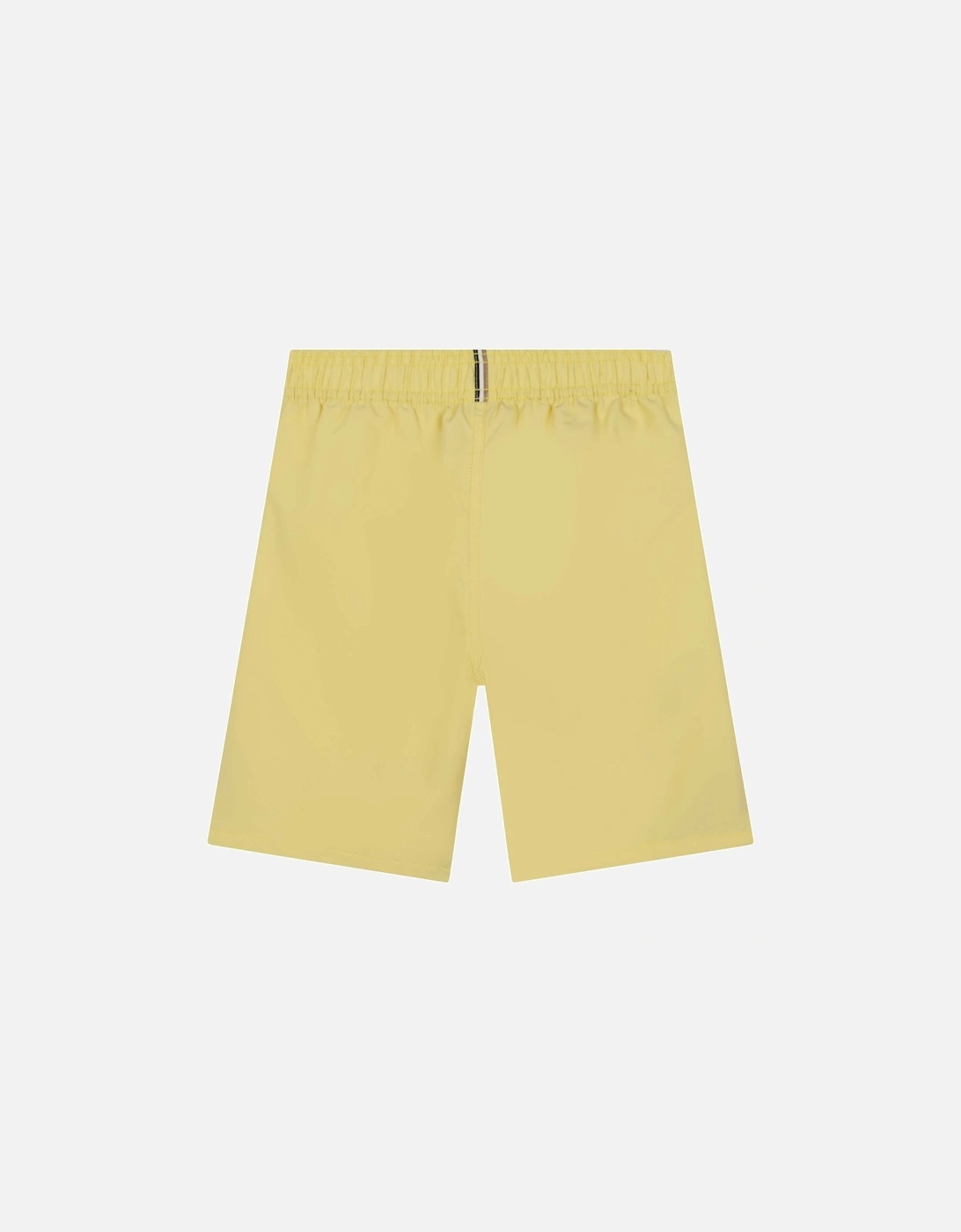 Boys Yellow Logo Swim Shorts