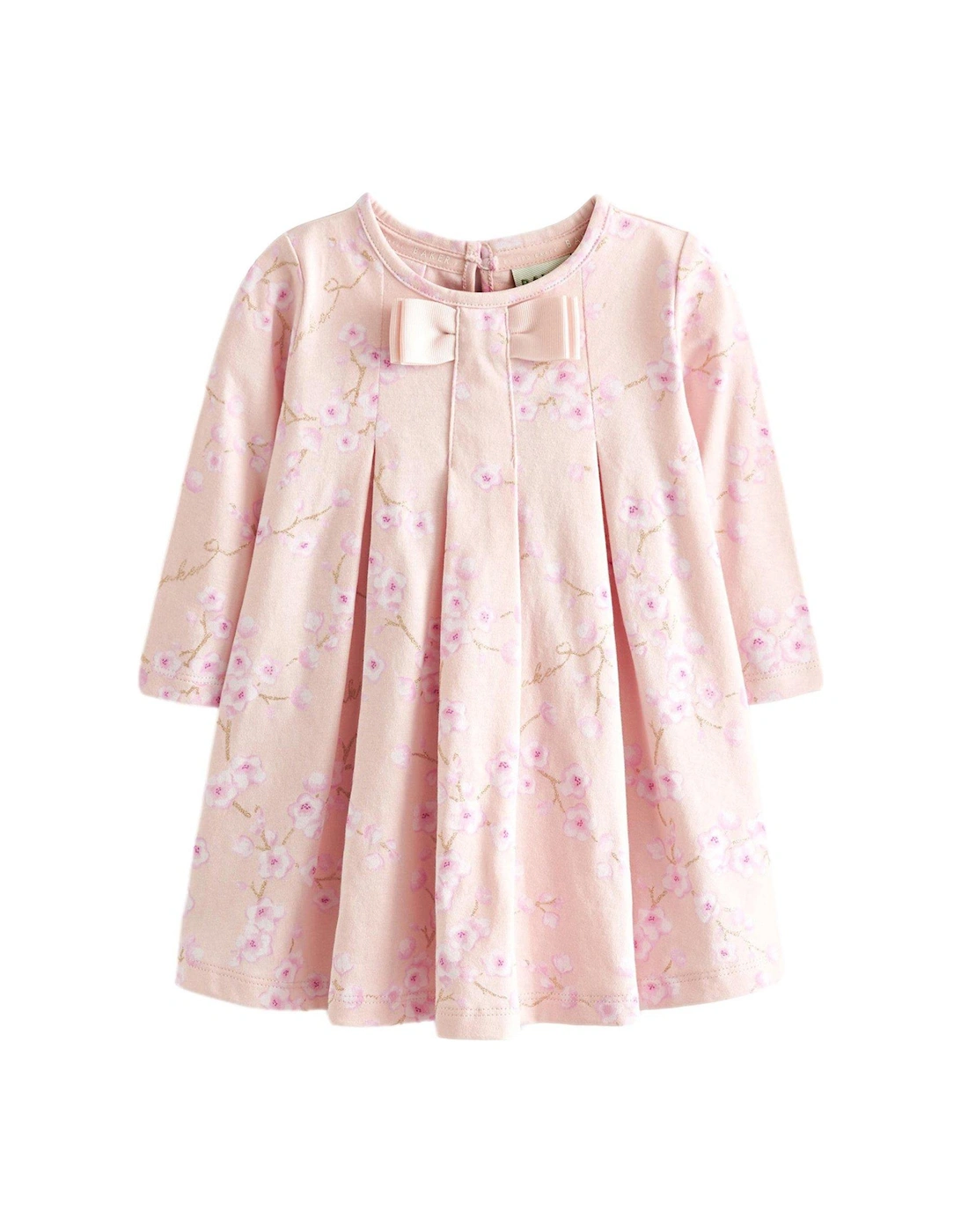 Baby Girls Jersey Aline Dress - Pink, 2 of 1