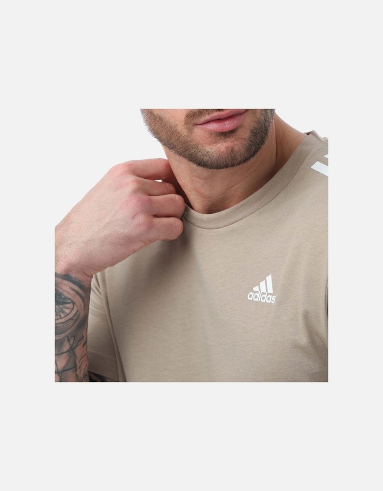 Mens Badge Of Sport 3-Stripes T-Shirt