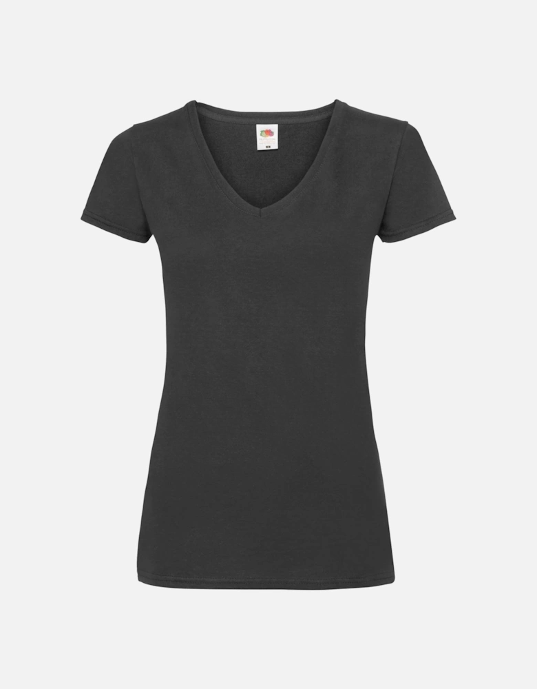 Womens/Ladies V Neck Lady Fit T-Shirt