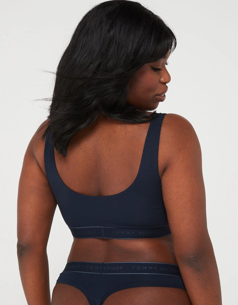 Established Unlined Bralette - Navy