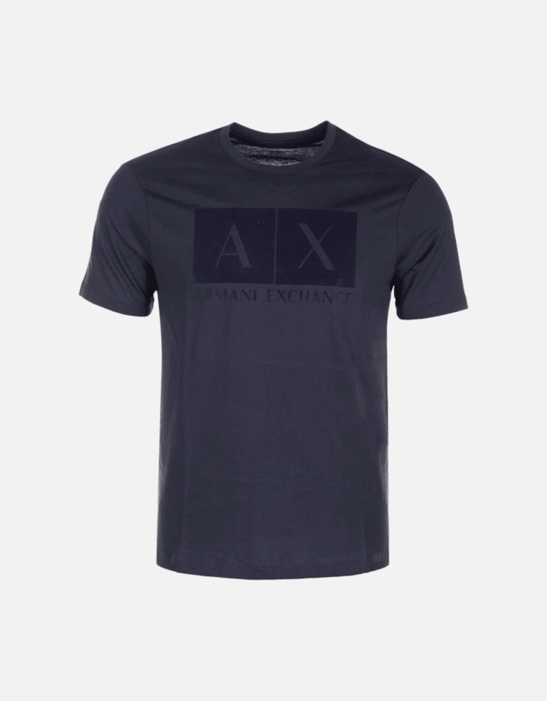 Cotton AX Logo Navy T-Shirt